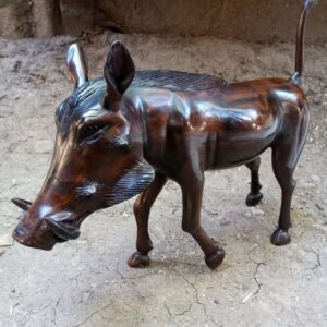 Warthog Carved Kamba Tribe Kenya
