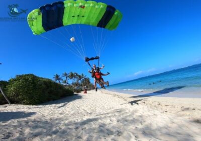 Sky Diving Over Diani Beach